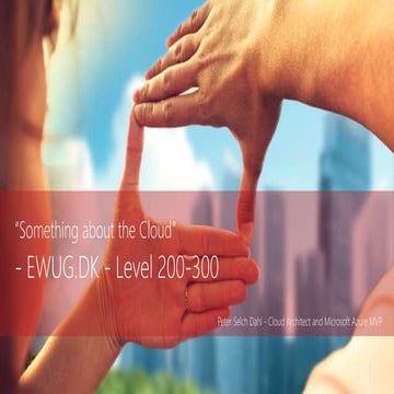 EWUG - Something about the Cloud - Unit IT - January 14, 2020