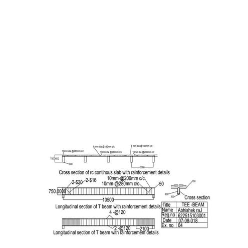 CAD EXPERIMENTS FOR CIVIL 7TH SEMESTER