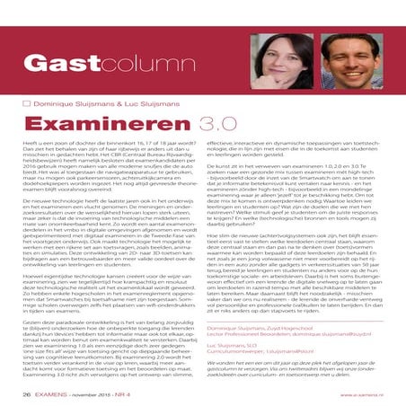 Examineren 3.0