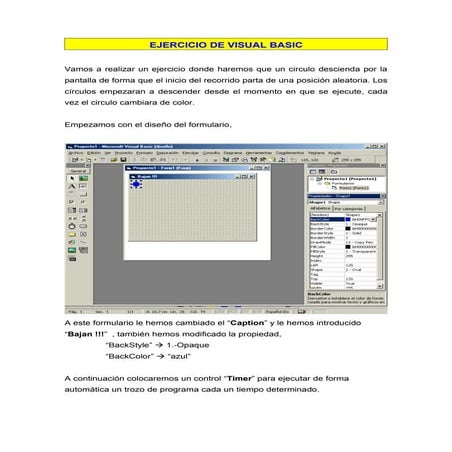 ejercicio visual basic 7 imagenes e iconos en movimiento | PDF
