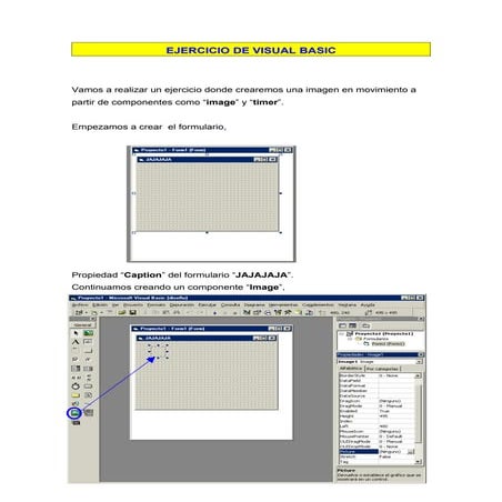 ejercicio visual basic 7 imagenes e iconos en movimiento | PDF