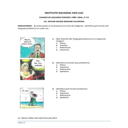 Exa.i añoii periodo