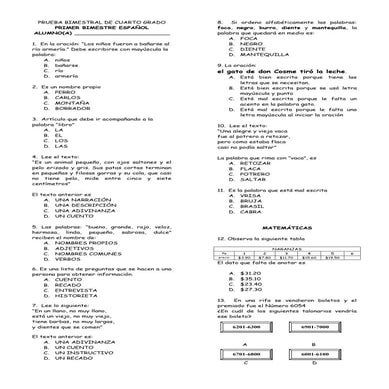 Exa 1er bimestre-cuarto_grado