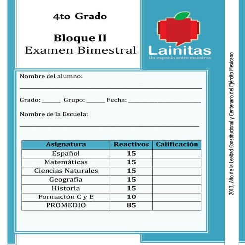 Exa20 4to grado bimestre 2