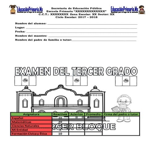 Exa3er grado3erbloq17 18meep