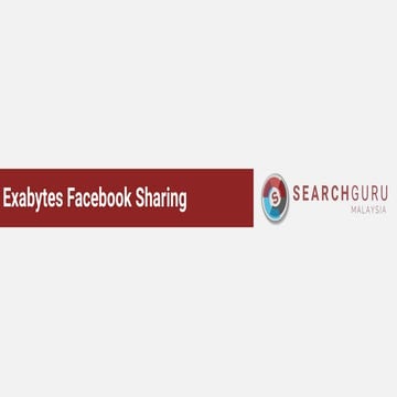 Exabytes x SearchGuru Facebook Workshop 5th September