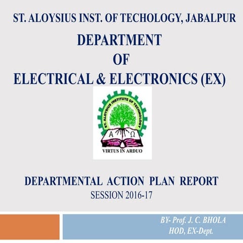 ELECTRICAL & ELECTRONICS ENGINEERING ACTION PLAN