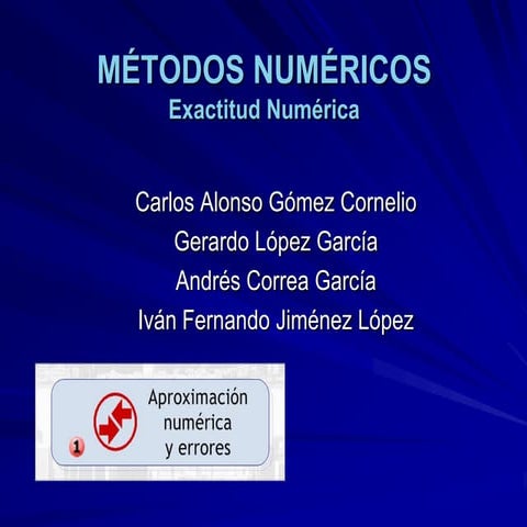 Exactitud numerica