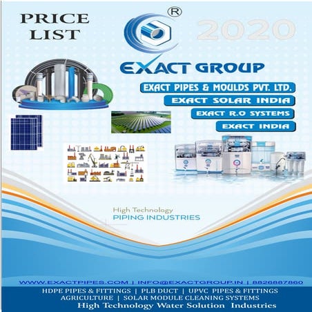Exact price list 29 03-2020 proof testing
