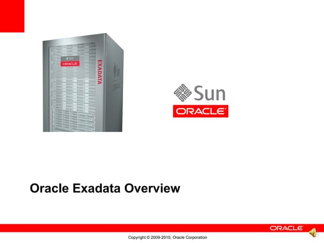 Exadata overview audio
