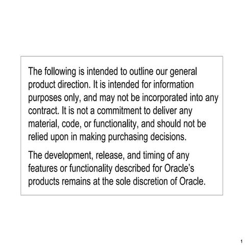 Engineered Systems: Oracle’s Vision for the Future