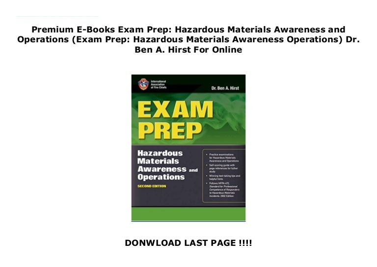 Premium EBooks Exam Prep Hazardous Materials Awareness and Operatio…