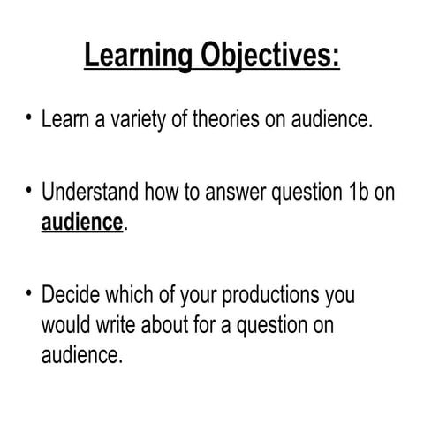 Exam 1 b   audience