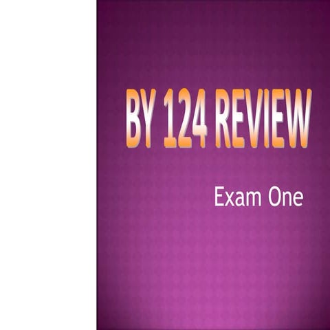 Exam 1 Review | PPT
