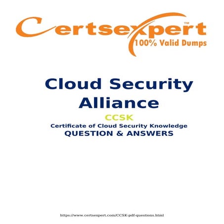 Cloud Security Alliance CCSK exam dump free
