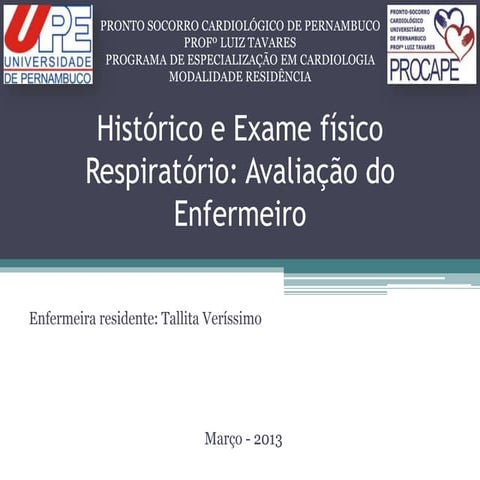 Histórico e exame físico respiratório