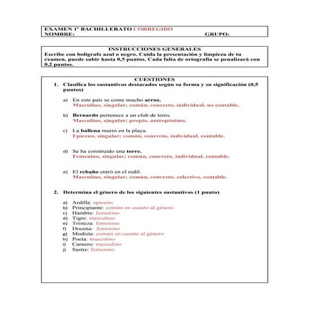 Examen 1º bachillerato corregido