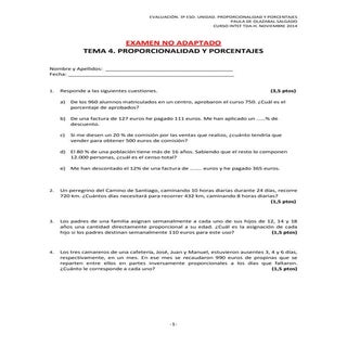 EXAMEN ADAPTADO Y NO ADAPTADO TDA-H...