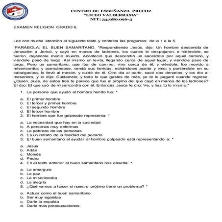 examen acumulativo religion grado 6.doc