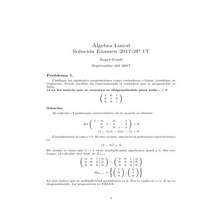 Examen Álgebra Lineal 2P 2017 IT