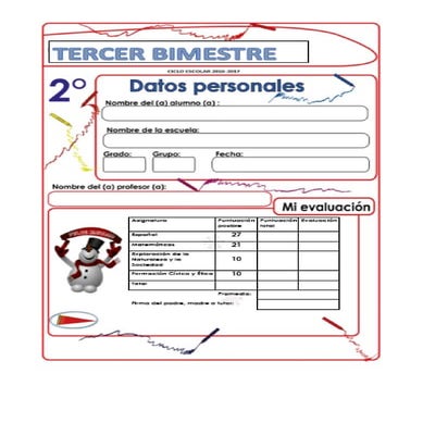 EXAMEN SEGUNDO GRADO BLOQUE III