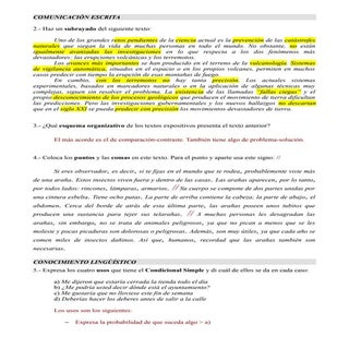 Examen corregido 1º eso