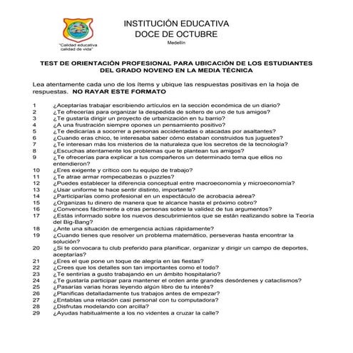 Examen de clasificación (1)