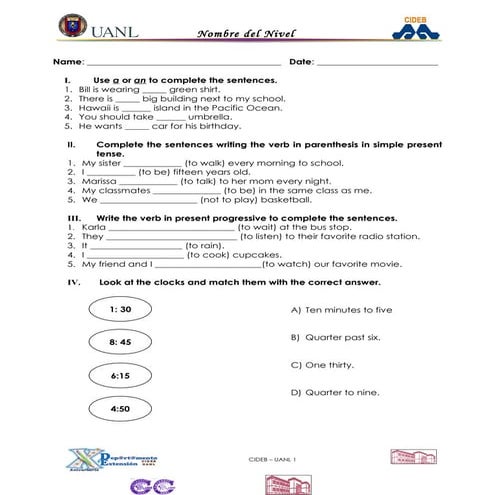 Examen de diagnostico basico