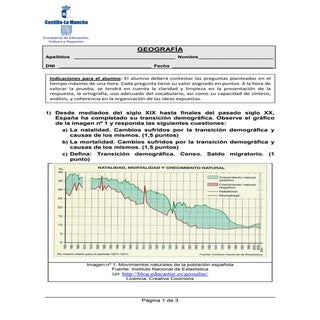 Examen de geografía. pruebas libres...