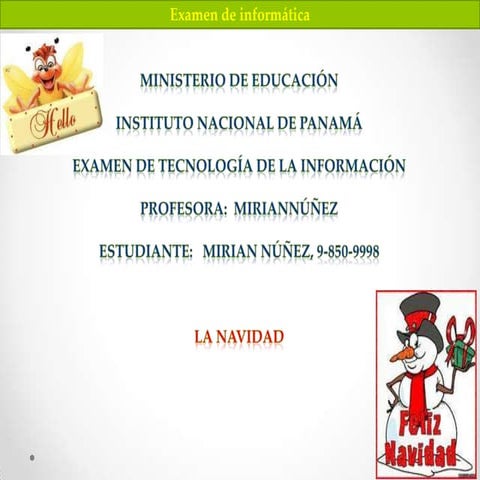 Examen de informatica