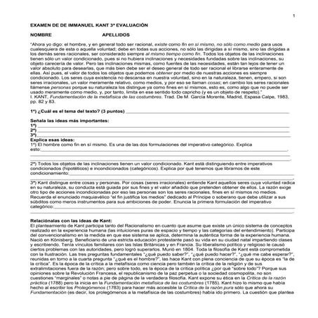 Examen De Kant | DOCX