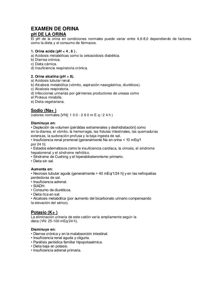 analisis de orina por infeccion urinaria