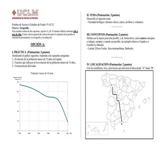Examen de selectividad geografía. j...