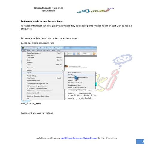 Examenes en lineaycon examviewxtreem host