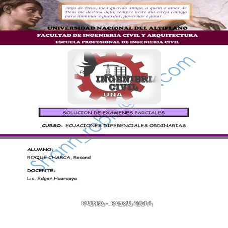 Examenes resueltos ecuaciones diferenciales ordinarias