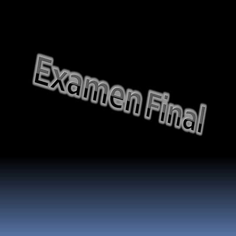 EXAMEN FINAL 