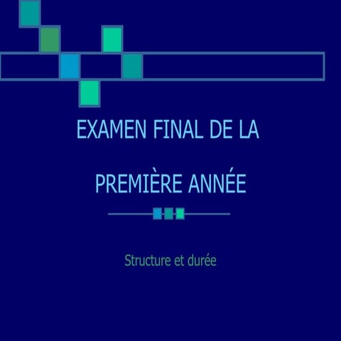 Examen Final 1è AnnéE