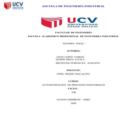 Examen final de automatizacion 2020. ii