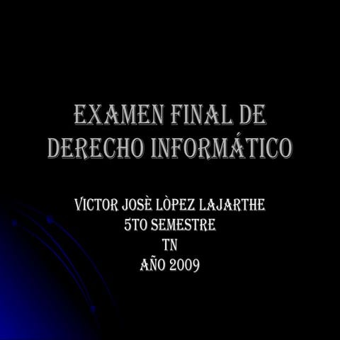 derecho informatico