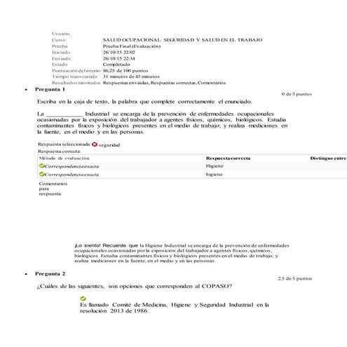 Examen final salud oupacional Sena 2015