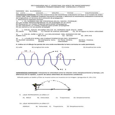 Examen fisica 2017 8 1er. bim secundaria