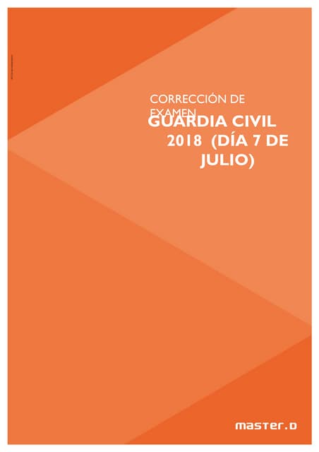 Examen guardia civil 2018 corregido 7 Julio