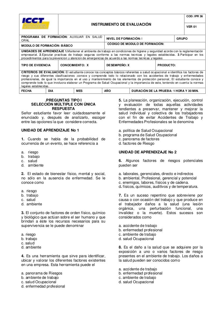 preguntas entrevista del sena examen institucional salud ocupacional v2 preguntas entrevista del sena examen institucional salud ocupacional v2