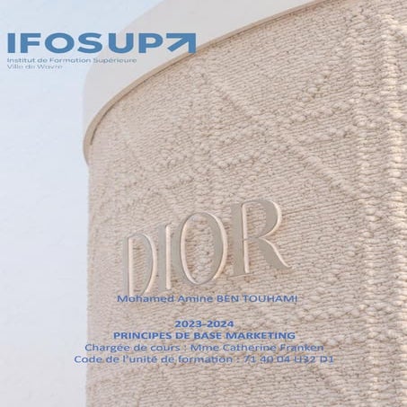 analyse de CHRISTIAN DIOR coté marketing | PDF