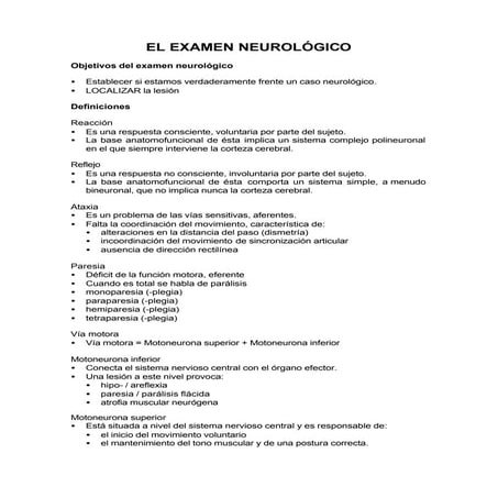 Examen neurológico