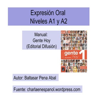 Examen oral A1-A2