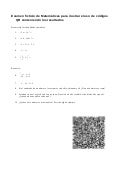 Examen para códigos qr de ejemplo