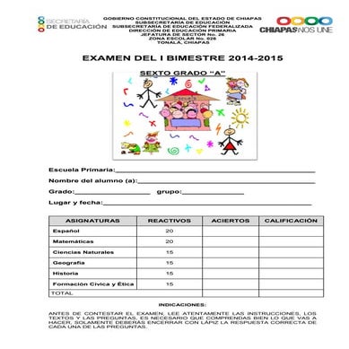Examen primer bloque 6 2014 2015