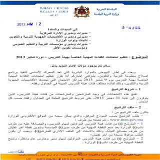 الكفاءة المهنية 2013