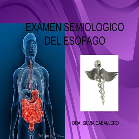 Examen semilogico del esofago | PPT